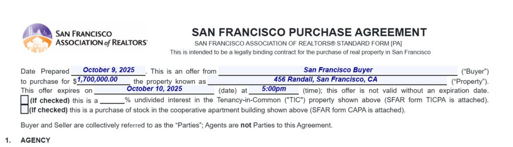 SF Contract